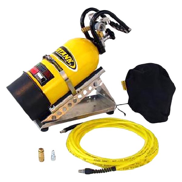 Power Tank® - 10 lb Team Yellow CO2 Tank Floor Air System with Roll Bar Clamps