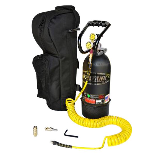 Power Tank® - 10 lb Matte Black CO2 Tank Track Pack Portable Air System with Roll Bar Clamps
