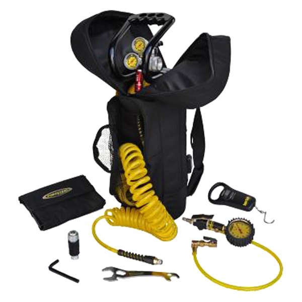 Power Tank® - 10 lb Team Yellow CO2 Tank Track Pack Portable Air System with Tire Repair Kit