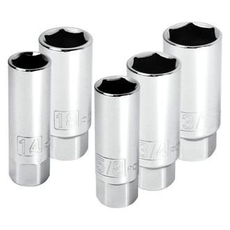 Powerbuilt® - 5-Pc 3/8" Drive Spark Plug Socket Set