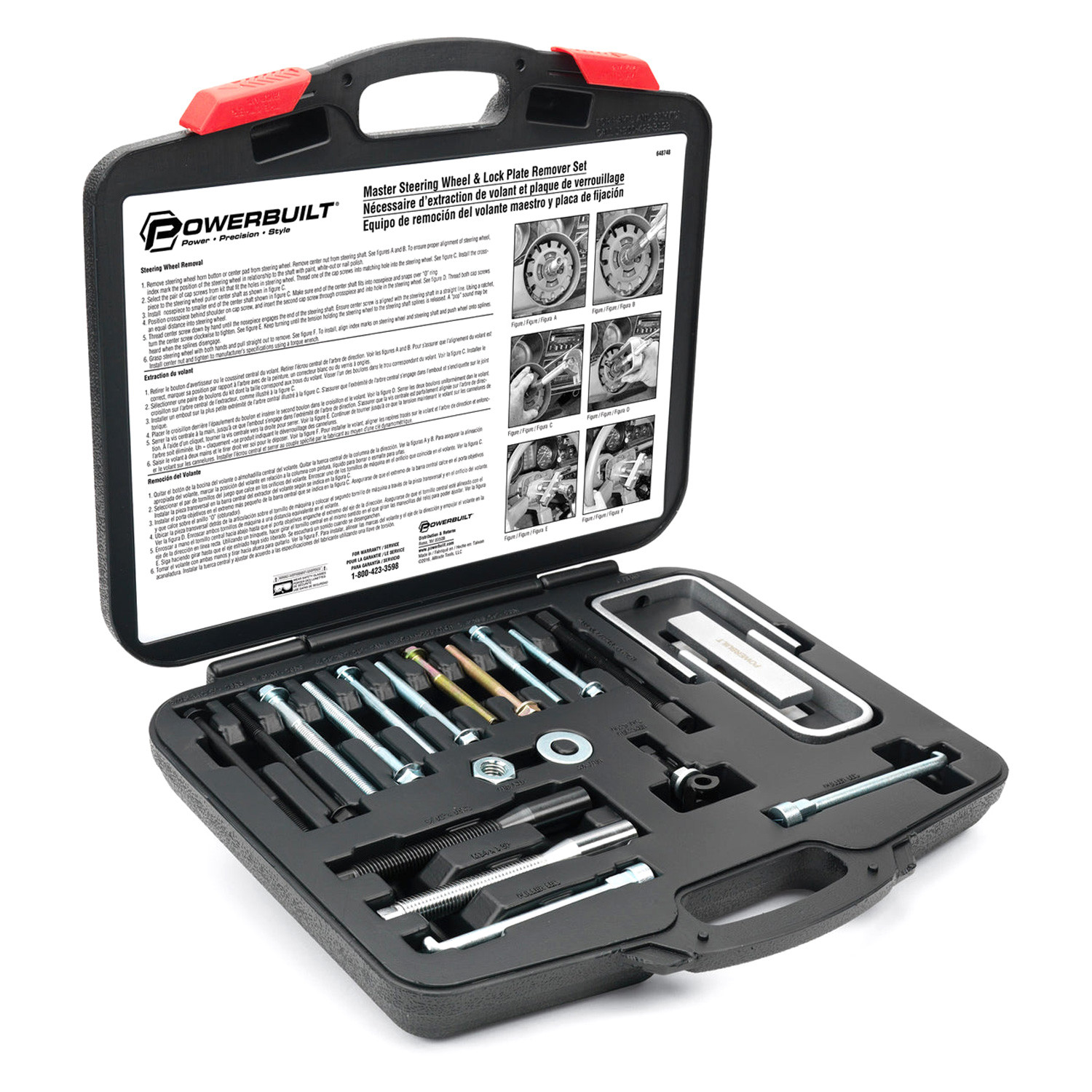 Powerbuilt® 648748 - Master Steering Wheel & Lock Plate Removal Kit