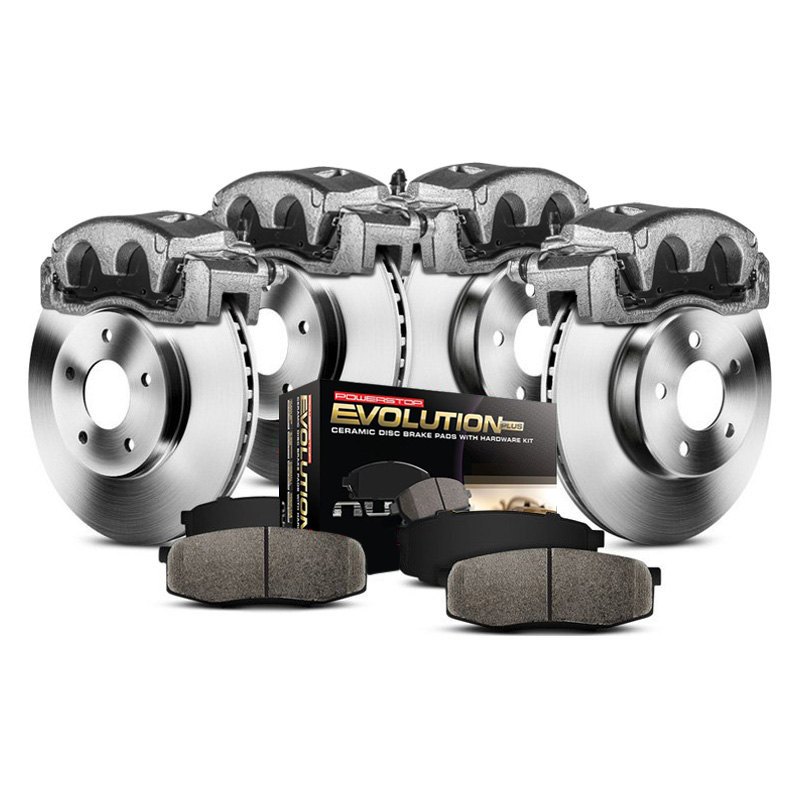 Power Stop KOE5137 Autospecialty By Power Stop 1-Click Daily Driver Brake Kits Front Incl 11.93 in OE Replacement Rotors w/Z16 Ceramic Scorched Brake Pads Autospecialty By Power Stop 1-Click Daily Driver Brake Kits
