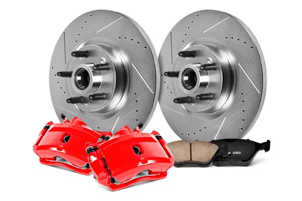  PowerStop® - 1-Click Z23 Evolution Sport Drilled and Slotted Rear Brake Kit with Calipers