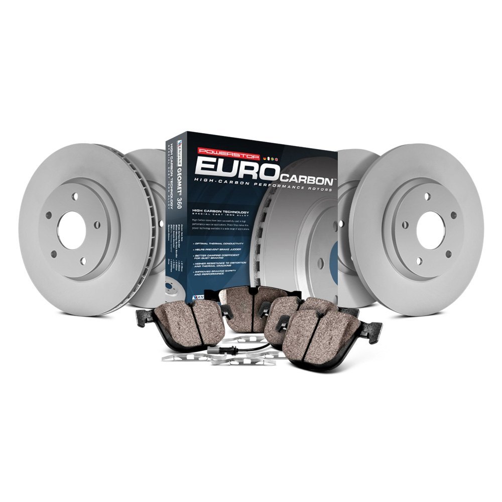 Power Stop ESK6296 Front and Rear Euro-Stop Brake Kit 