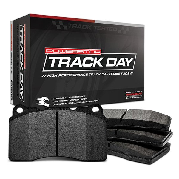 PowerStop® - Track Day Carbon Fiber Metallic Compound Front Brake Pads