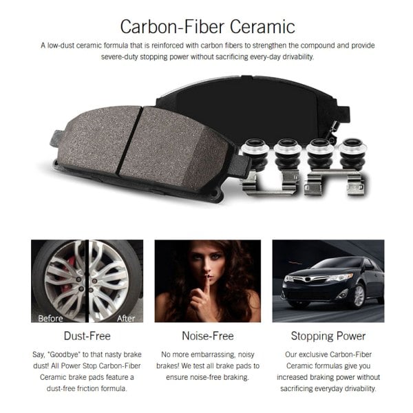 PowerStop® CPK5952-23 - Z23 Evolution Geomet® Plain Front and Rear