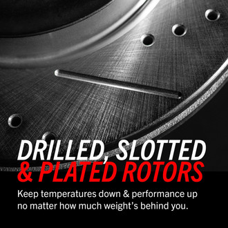 Drilled, Slotted & Plated Rotors