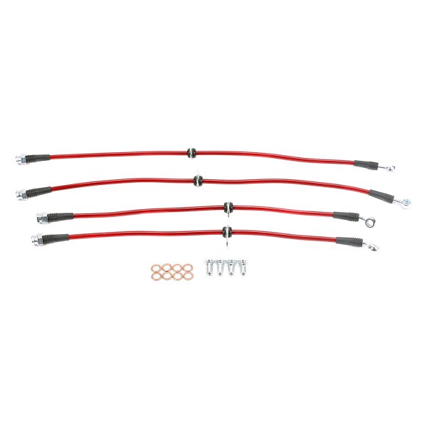  PowerStop® - Stainless Steel Braided Front and Rear Brake Hose Kit