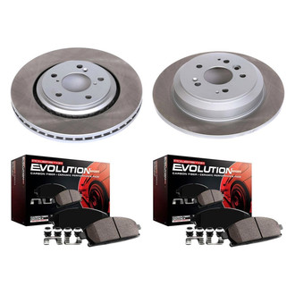 PowerStop® - Semi Coated Brake Rotors Kit
