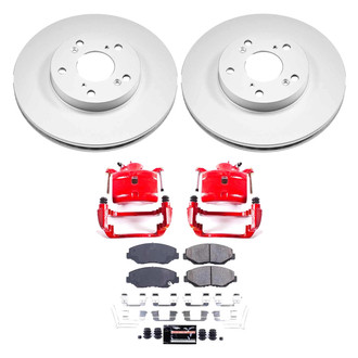 PowerStop® - Z23 Evolution Sport Plain Front Brake Kit with Calipers