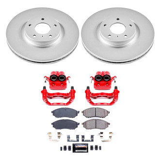PowerStop® - Z23 Evolution Sport Plain Front Brake Kit with Calipers