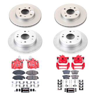 PowerStop® - Z23 Evolution Sport Plain Front and Rear Brake Kit with Calipers