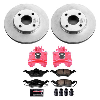 PowerStop® - Z23 Evolution Sport Plain Front Brake Kit with Calipers