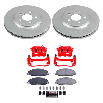 PowerStop® - Z23 Evolution Sport Plain Front Brake Kit with Calipers