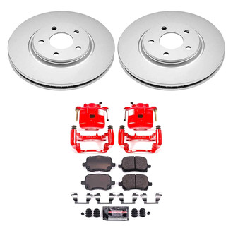 PowerStop® - Z23 Evolution Sport Plain Front Brake Kit with Calipers