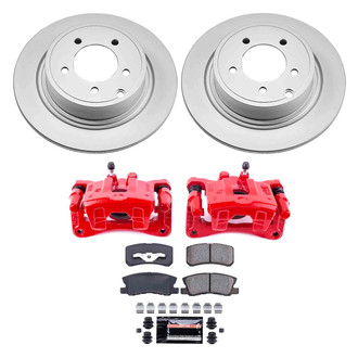 PowerStop® - Z23 Evolution Sport Plain Rear Brake Kit with Calipers