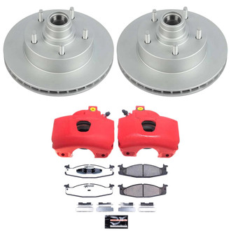 PowerStop® - Z36 Extreme Plain Front Brake Kit with Calipers