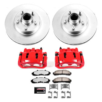 PowerStop® - Z36 Extreme Plain Front Brake Kit with Calipers