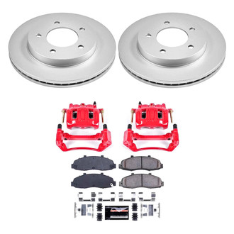 PowerStop® - Z23 Evolution Sport Plain Front Brake Kit with Calipers
