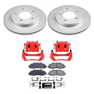 PowerStop® - Z23 Evolution Sport Plain Front Brake Kit with Calipers