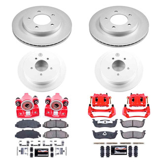 PowerStop® - Z23 Evolution Sport Plain Front and Rear Brake Kit with Calipers