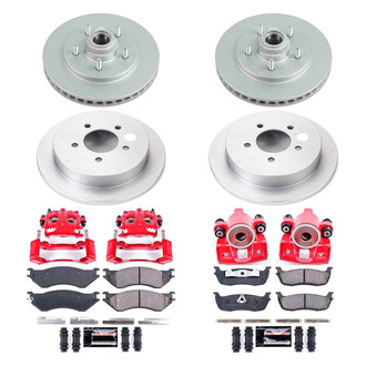 PowerStop® - Z23 Evolution Sport Plain Front and Rear Brake Kit with Calipers