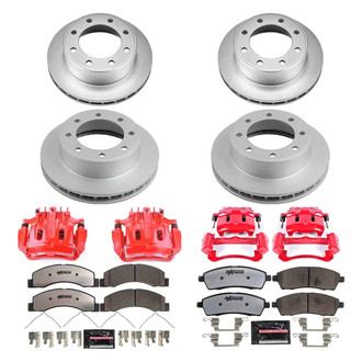 PowerStop® - Z36 Extreme Plain Front and Rear Brake Kit with Calipers