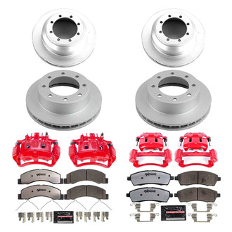 PowerStop® - Z36 Extreme Plain Front and Rear Brake Kit with Calipers