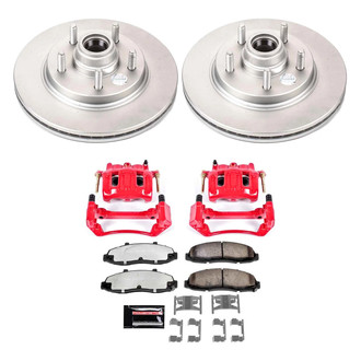 PowerStop® - Z36 Extreme Plain Front Brake Kit with Calipers