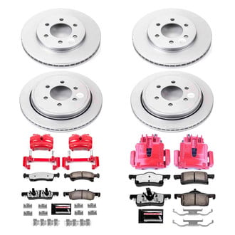 PowerStop® - Z36 Extreme Plain Front and Rear Brake Kit with Calipers