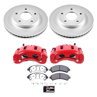 PowerStop® - Z36 Extreme Plain Front Brake Kit with Calipers