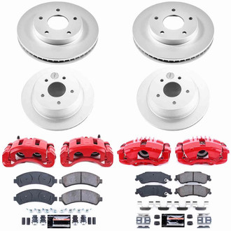 PowerStop® - Z23 Evolution Sport Plain Front and Rear Brake Kit with Calipers
