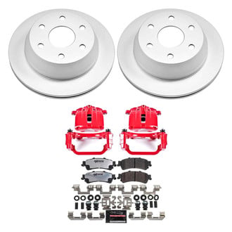 PowerStop® - Z36 Extreme Plain Rear Brake Kit with Calipers