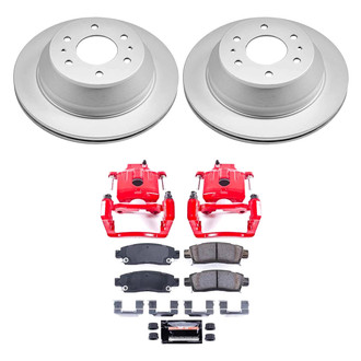 PowerStop® - Z23 Evolution Sport Plain Rear Brake Kit with Calipers