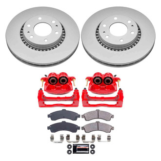 PowerStop® - Z23 Evolution Sport Plain Front Brake Kit with Calipers