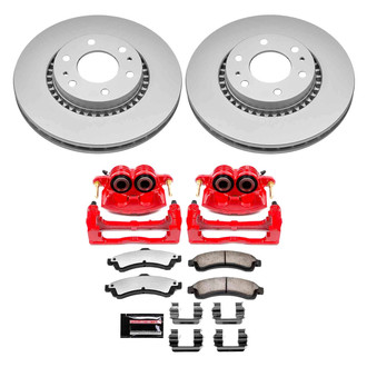 PowerStop® - Z36 Extreme Plain Front Brake Kit with Calipers
