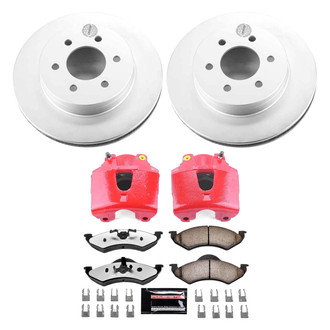 PowerStop® - Z36 Extreme Plain Front Brake Kit with Calipers