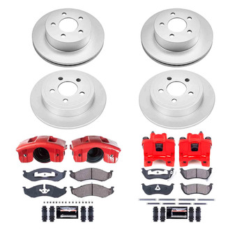 PowerStop® - Z23 Evolution Sport Plain Front and Rear Brake Kit with Calipers