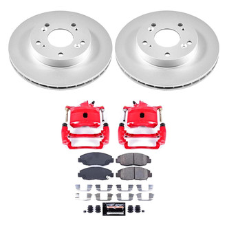 PowerStop® - Z23 Evolution Sport Plain Front Brake Kit with Calipers