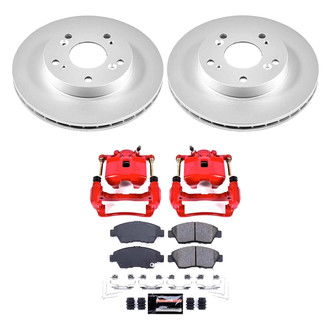 PowerStop® - Z23 Evolution Sport Plain Front Brake Kit with Calipers