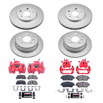 PowerStop® - Z23 Evolution Sport Plain Front and Rear Brake Kit with Calipers