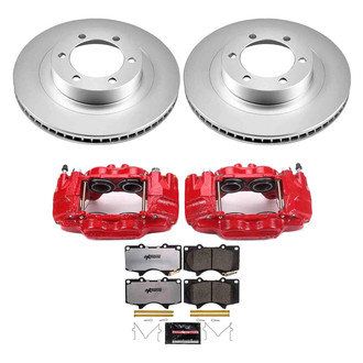 PowerStop® - Z36 Extreme Plain Front Brake Kit with Calipers