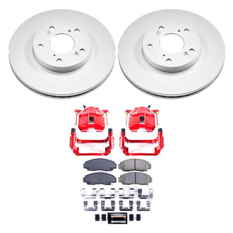 PowerStop® - Z23 Evolution Sport Plain Front Brake Kit with Calipers