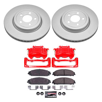 PowerStop® - Z23 Evolution Sport Plain Front Brake Kit with Calipers
