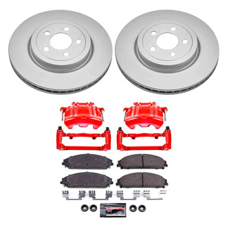 PowerStop® - Z23 Evolution Sport Plain Front Brake Kit with Calipers