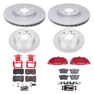 PowerStop® - Z23 Evolution Sport Plain Front and Rear Brake Kit with Calipers