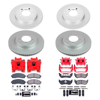 PowerStop® - Z23 Evolution Sport Plain Front and Rear Brake Kit with Calipers