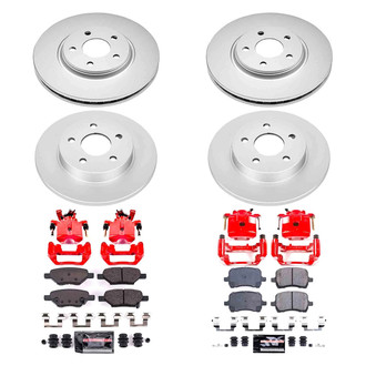 PowerStop® - Z23 Evolution Sport Plain Front and Rear Brake Kit with Calipers