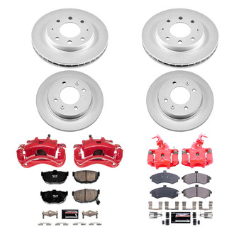 PowerStop® - Z23 Evolution Sport Plain Front and Rear Brake Kit with Calipers