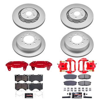 PowerStop® - Z23 Evolution Sport Plain Front and Rear Brake Kit with Calipers